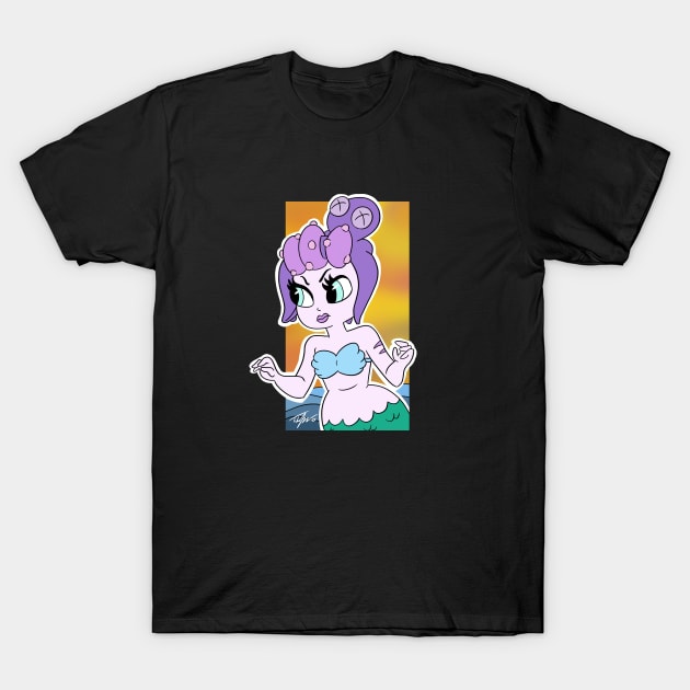 Cuphead Mermaid T-Shirt by Tuckerjoneson13